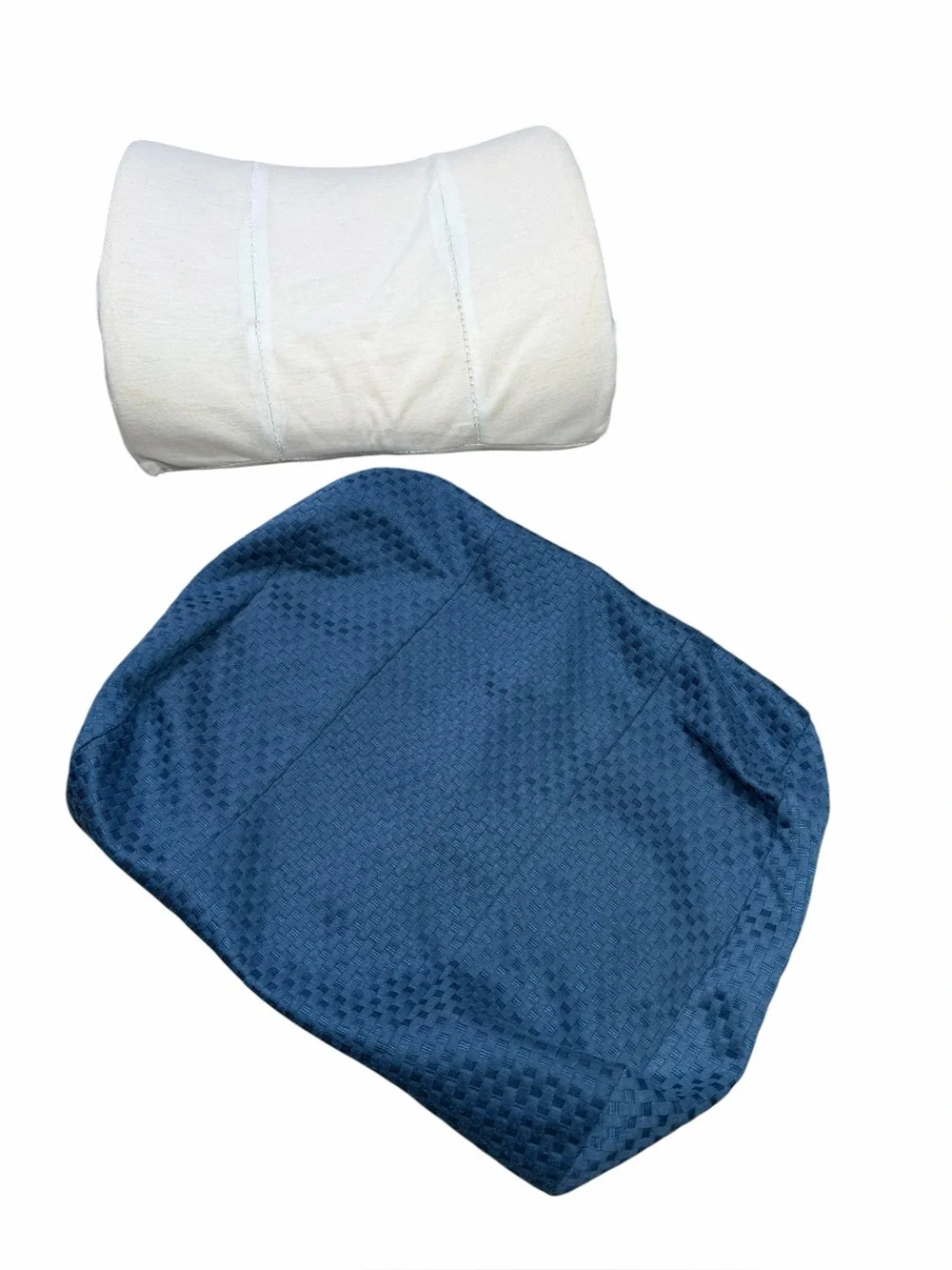 Therapist's Choice Blue Memory Foam Contoured Lumbar Support Pillow